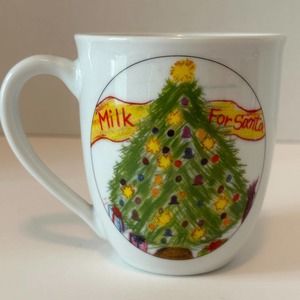 Christmas Village Kid's Collection "Milk For Santa" Coffee Mug/Cup Holiday